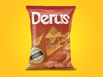 DERUS - Chips packet design branding design figma logo photoshop ui