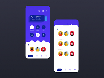 Cloud Storage Concept UI app design figma ui