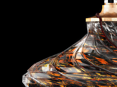 Perfume glass (3D) 3d ads black design glass perfume