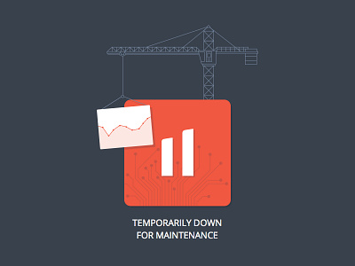 Maintenance Page analytics down engenireering followanalytics illustration maintenance