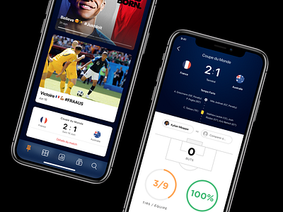 WIP - Soccer App app feed france mobile player soccer