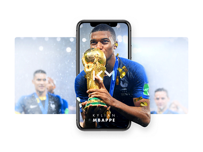 Key Visual Kylian Mbappé app champion football france key visual km kylian mbappe mbappe mobile player soccer world cup