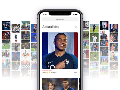 Newsfeed Kylian Mbappé app football france kylian mbappe mbappe mobile newsfeed photos player soccer timeline world cup