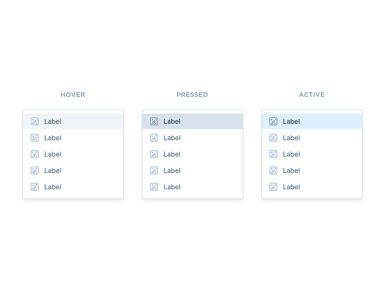 Dropdown States by Antoine Plu on Dribbble