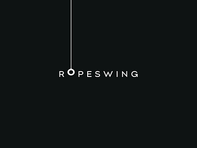 Ropeswing Logo branding clean clever design elegant illustrator literal logo minimal modern rope simple swing