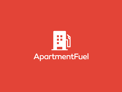 ApartmentFuel Logo apartment branding clean clever design elegant fuel gas station illustrator logo marketing minimal modern simple smart vector