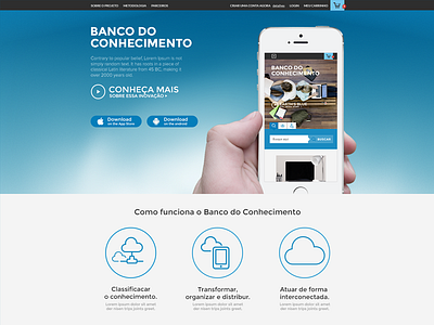 Banco do Conhecimento clean education knowledge uiux