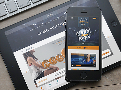 Jogos das Conquistas promo responsive uiux