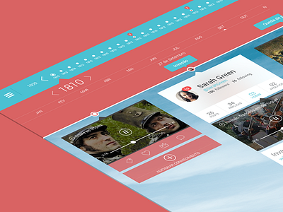 History Timeline - personal project history knowledge timeline uiux