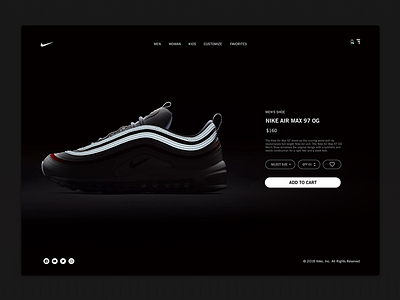 Daily_UI 12 of 100 airmax dailyui ecommerce interface nike product singlepage store ui uidesign ux uxdesign