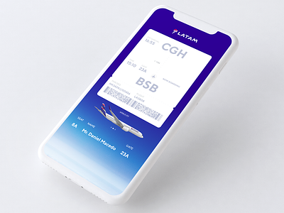 Daily_UI 24 of 100 airplane app boardingpass clean dailyui day024 latam mobile mobsite onboarding onepage ticket trend ui uidesign ux uxdesign web