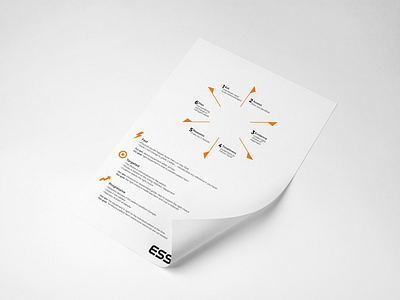 One page attachment a4 brochure clean document flyer freelance designer hospital infograph infographic minimal print