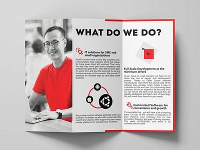 Tri-fold Brochure branding brochure clean corporate identity flyer infograph minimal branding print design