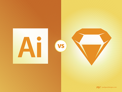 Ai Vs Sketch - Illustration adobe competition illustrator rivalry sketch ui ux