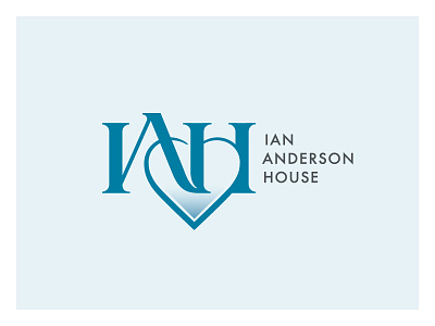 Ian Anderson House - Branding care charity design heart hospice logo love typography