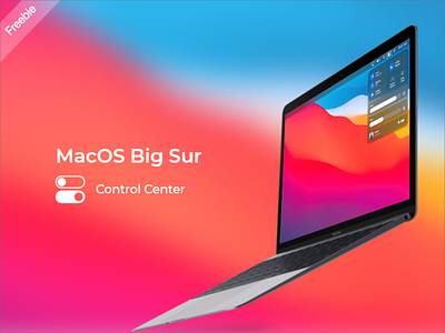 macOS Big Sur - Control Center [Freebie] adobe adobexd apple apple design design designresource free freebie macos madeforadobexd ux wwdc