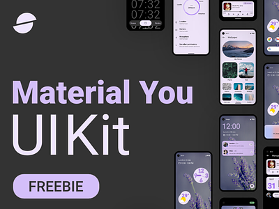 Google Material You (Android 12) - UI Kit adobe adobexd design designresource freebie google material design material you ui kit