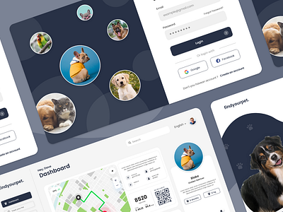 Pet Tracker Web App Design