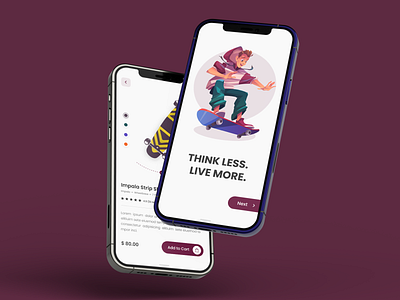 Skateboard Mobile app Design