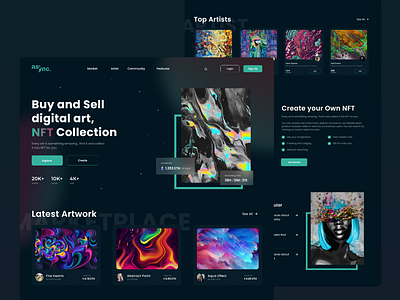 NFT Marketplace web design