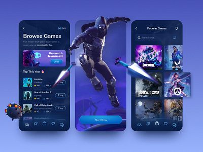 Game store UI design adobe app appdesign branding design graphic design illustration mobileapp mobileui ui uiux