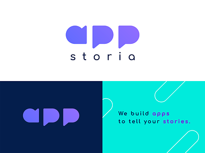 Appstoria logo design logo typography vector