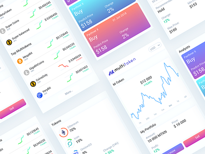 Mobile Cryptocurrency Exchange 2d crypto crypto exchange crypto wallet design graph illustration mobile ui