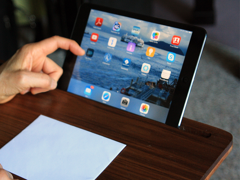 Handmade Lap Table with Tablet Slots by Nikki An on Dribbble