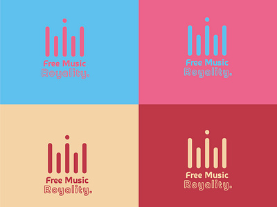 logo and color palette for free music royality