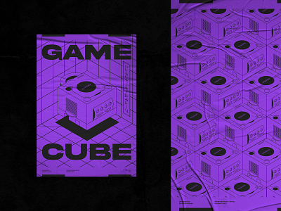 Nintendo Poster Series N°1 - Game Cube adobe branding color color pallette design game graphic graphic design illustration illustrator isometric isometrics nintendo poster poster design print vector video games