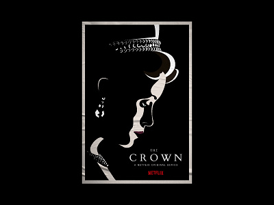 The Crown Poster design flat graphic graphic design illustration illustrator movie netflix poster poster design series show