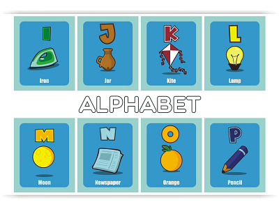 Learn the Alphabet abc alphabet animal baby book cartoon character child cute education english illustration learn letter preschool school set study vector word