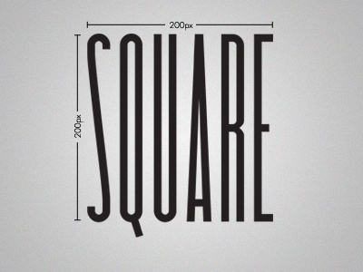 Literal Typography fun square typography words