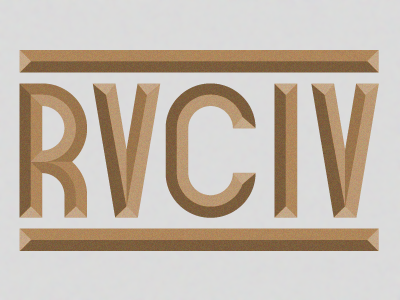 RVCIV logo type