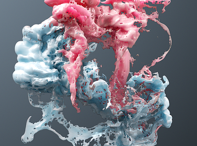 Fluid cgi fluid illustration liquid particles simulation