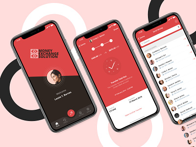 Money Exchange App exchange interaction mobile app money app money management ui ui ux design