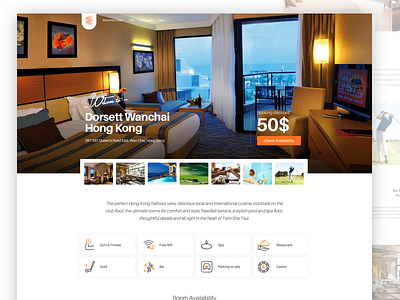 Hotel Booking detail page hotel booking travel ui ux website