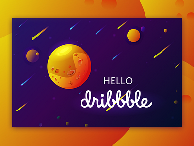 Hello dribbble! figmadesign hello dribbble space