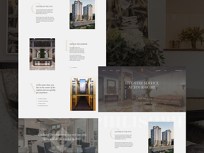 Interior design website homepage interior real estate typography ui ux webdesign