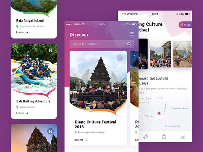 Culture Fest App culture festival indonesia mobile tourism ui ux wonderful