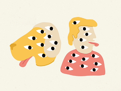 Dawg & Dewd dewd dog dude eyes face illustration more weird person tongue weird weirder