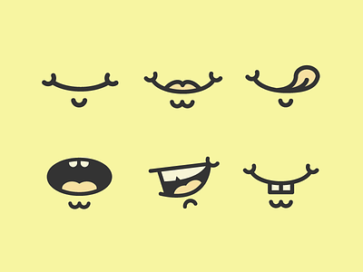 Smile on yer dial body parts illustration mouths people smiles vector