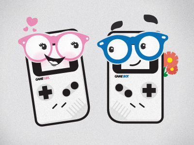 Love Games gameboy gamegirl illustration nintendo