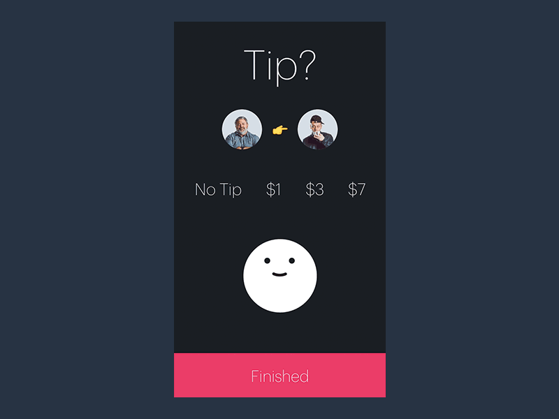 Valet App Tipping - $1 $1 carbon valet mobile principle tipping