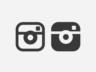 gray instagram logo vector