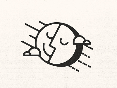 A Mild Life icon illustration moon sun