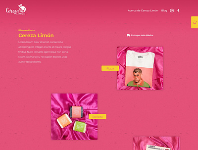 Cerezá Limón ecommerce ux web design