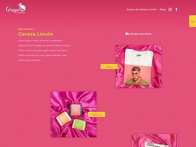 Cerezá Limón ecommerce ux web design