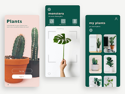 New Plant Mobile App app app design branding dailyui dailyuichallenge design greenery mobile mobile app mobile app design mobile application mobile design mobile ui plants plants app ui user experience user interface ux