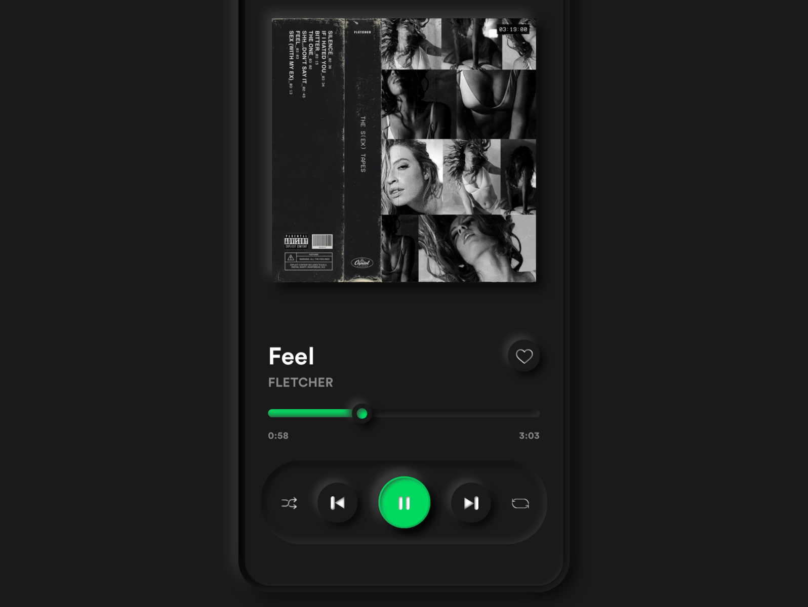 Spotify Now Playing Redesigned by George B on Dribbble